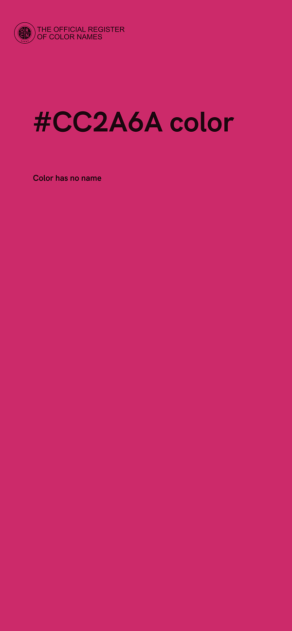 #CC2A6A color image