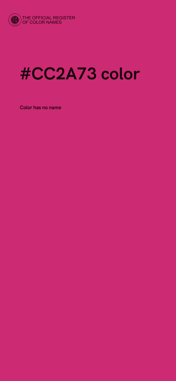 #CC2A73 color image