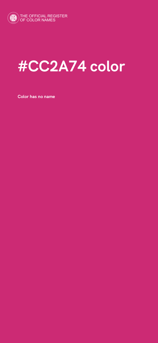 #CC2A74 color image