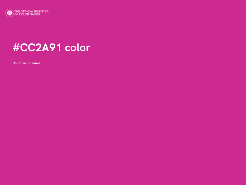#CC2A91 color image