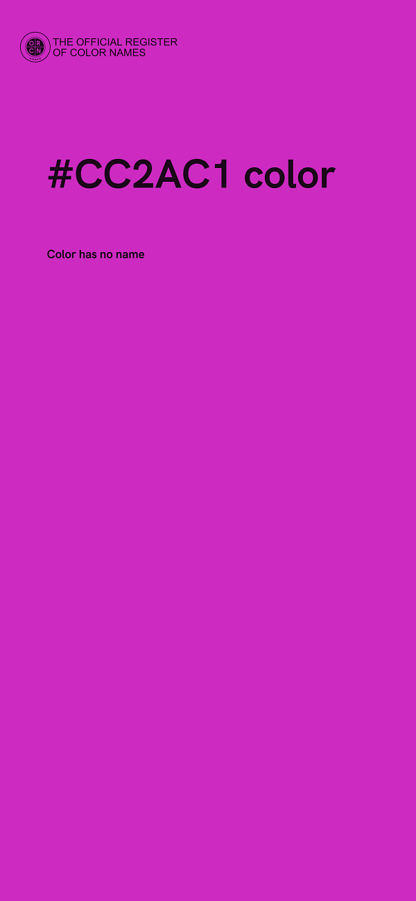 #CC2AC1 color image