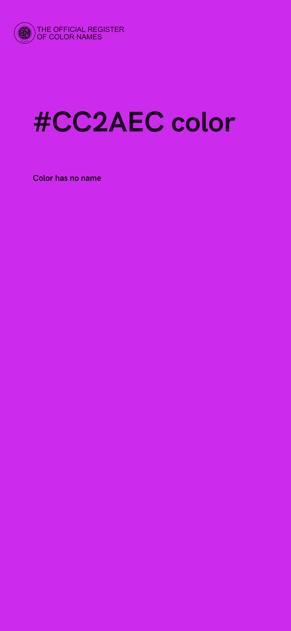 #CC2AEC color image
