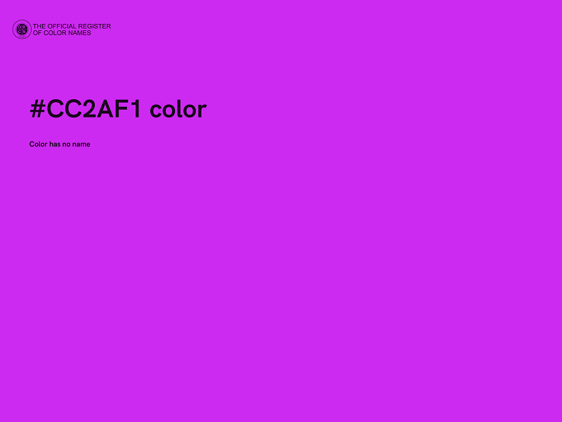 #CC2AF1 color image