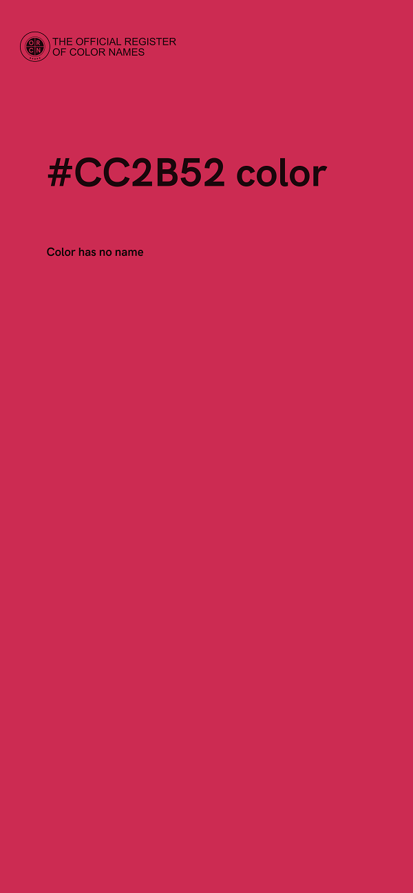 #CC2B52 color image