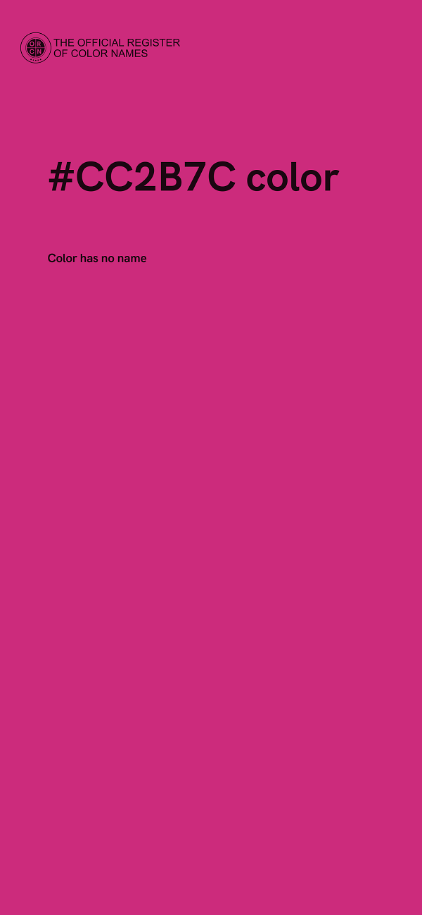 #CC2B7C color image