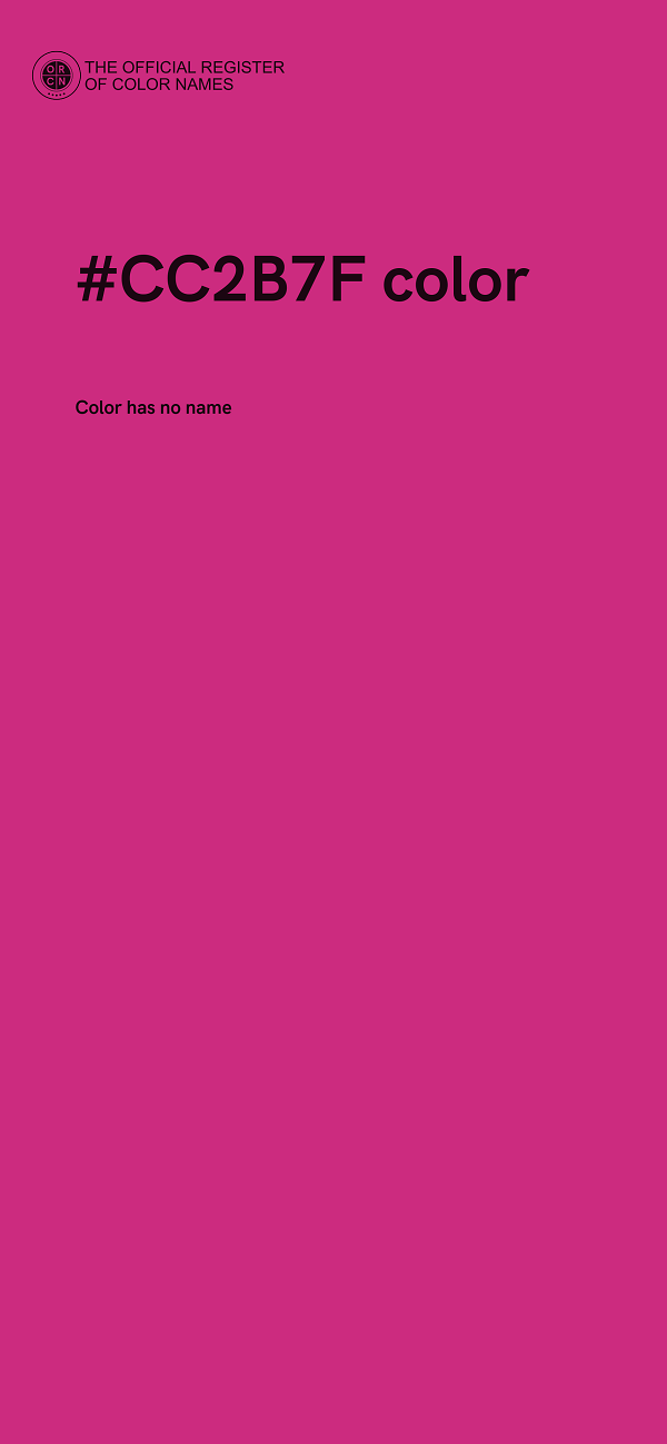 #CC2B7F color image