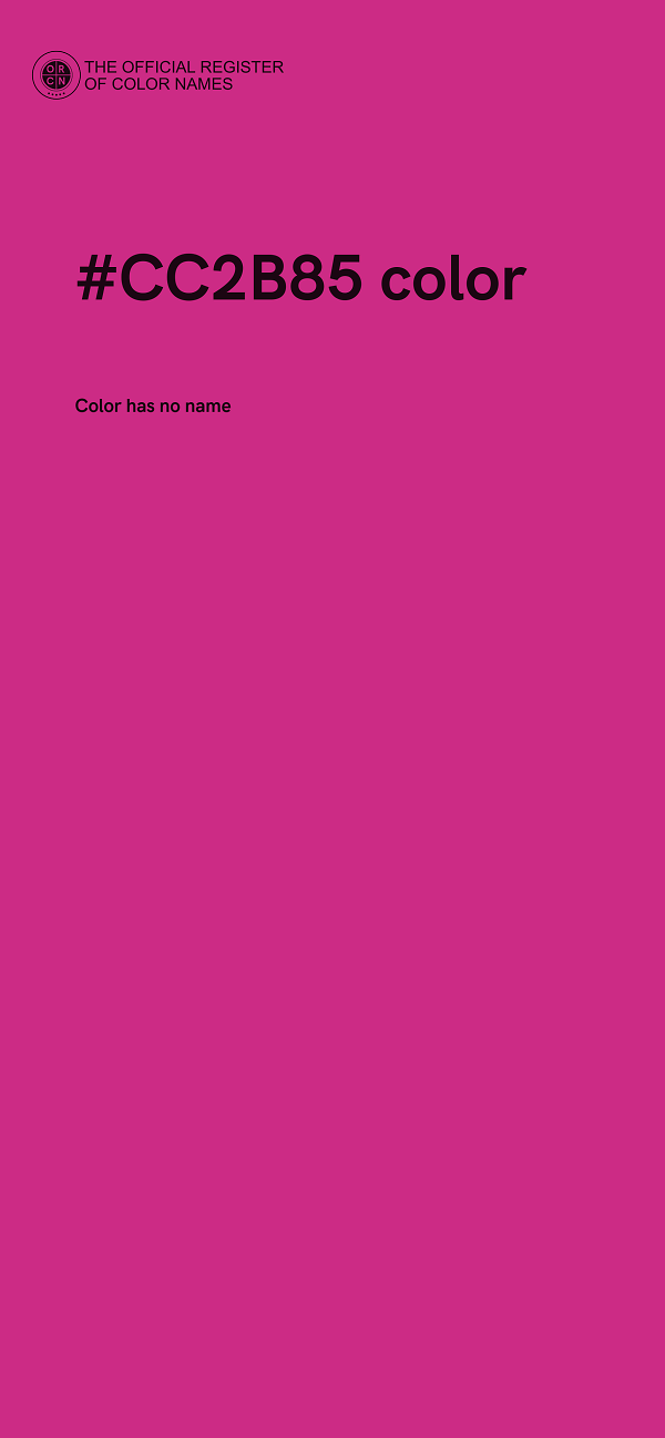 #CC2B85 color image