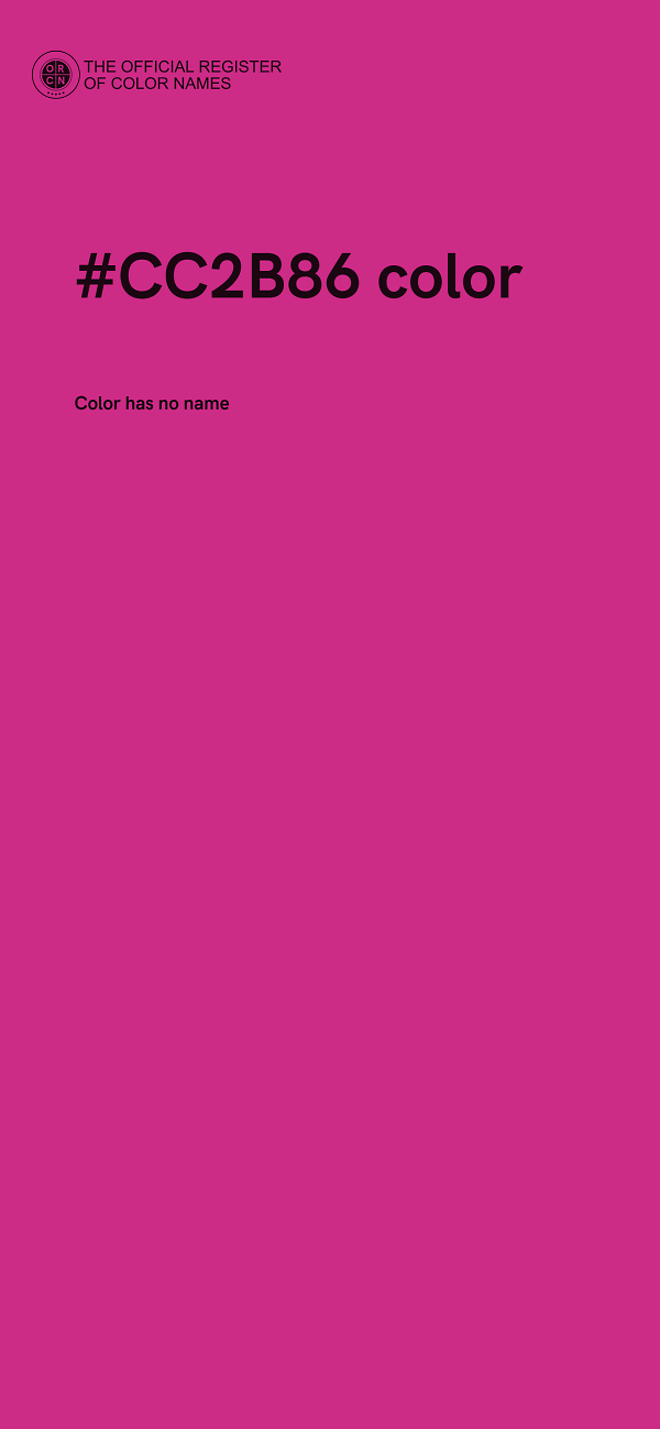#CC2B86 color image