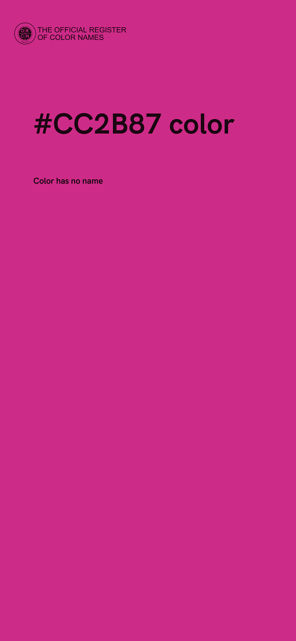 #CC2B87 color image