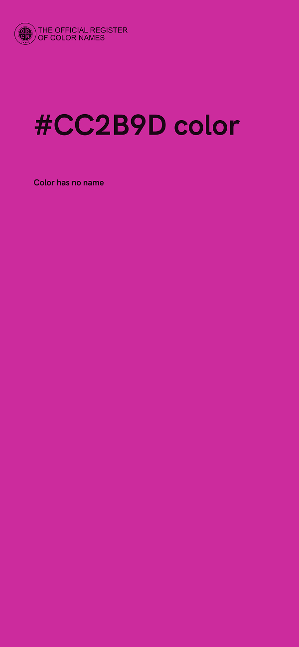 #CC2B9D color image