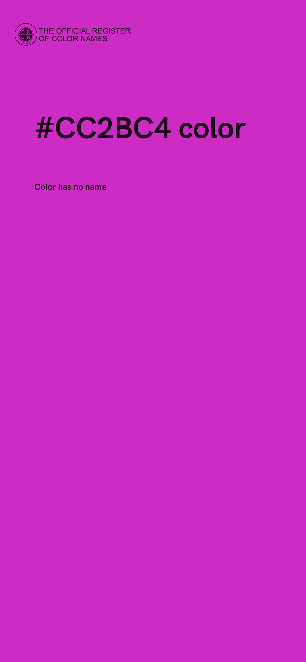 #CC2BC4 color image
