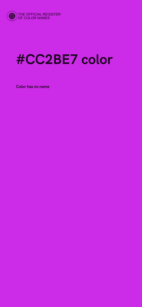 #CC2BE7 color image