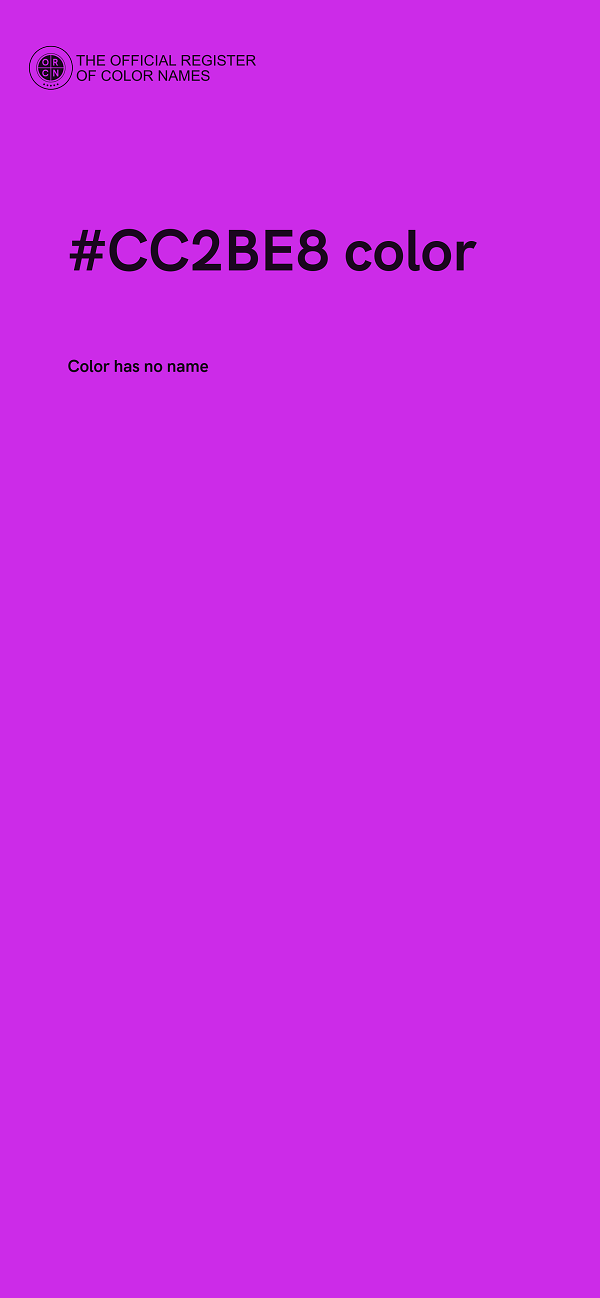 #CC2BE8 color image