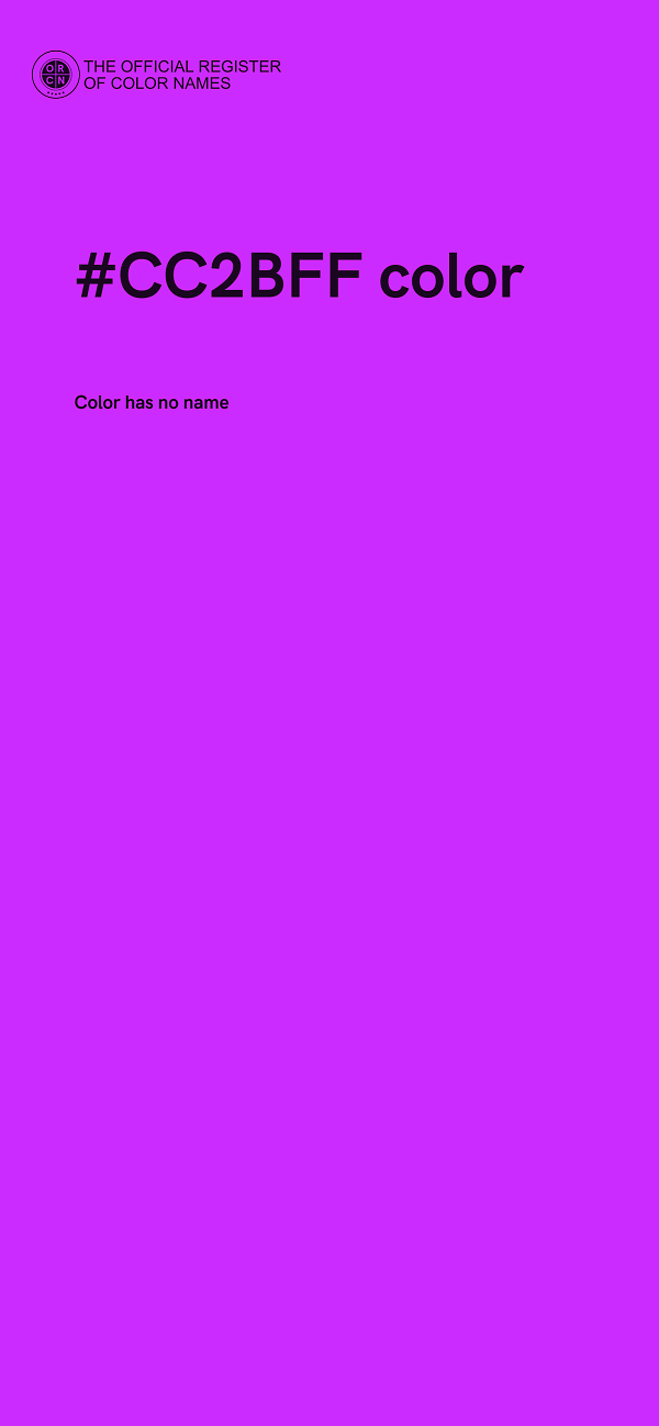 #CC2BFF color image