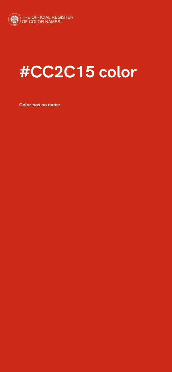 #CC2C15 color image