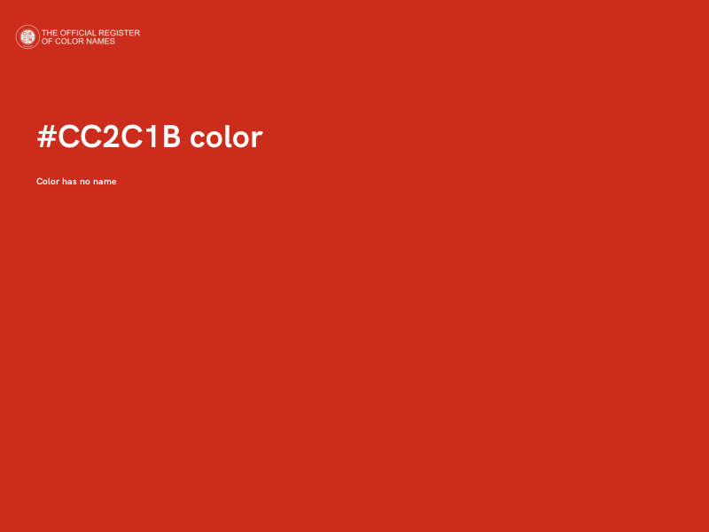 #CC2C1B color image