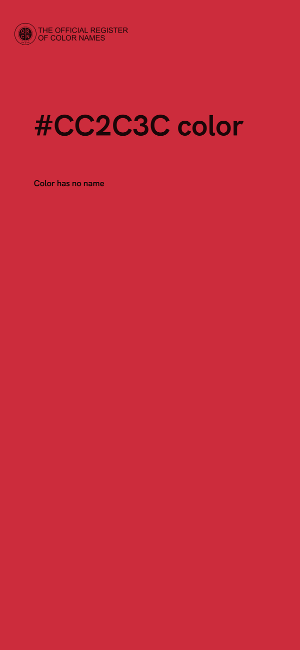 #CC2C3C color image