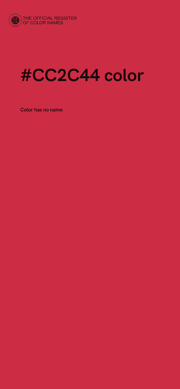 #CC2C44 color image