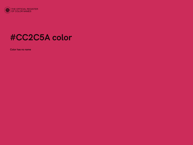 #CC2C5A color image