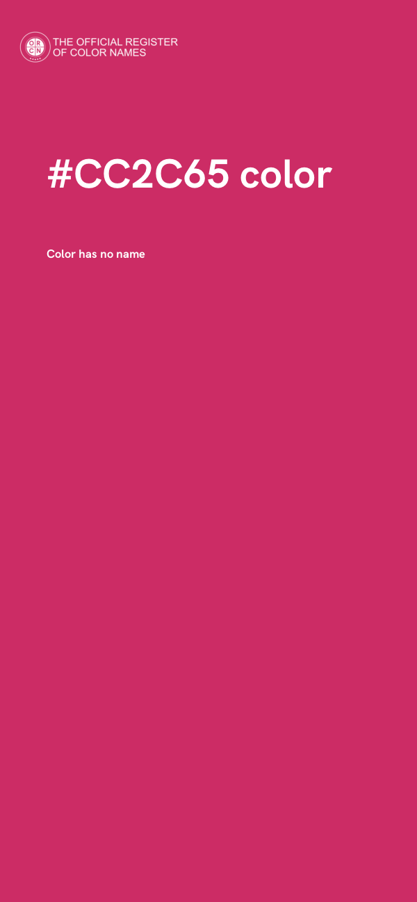 #CC2C65 color image