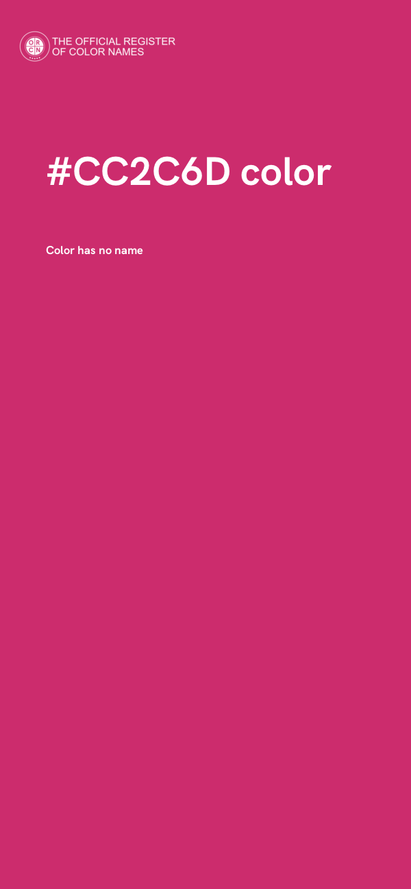 #CC2C6D color image