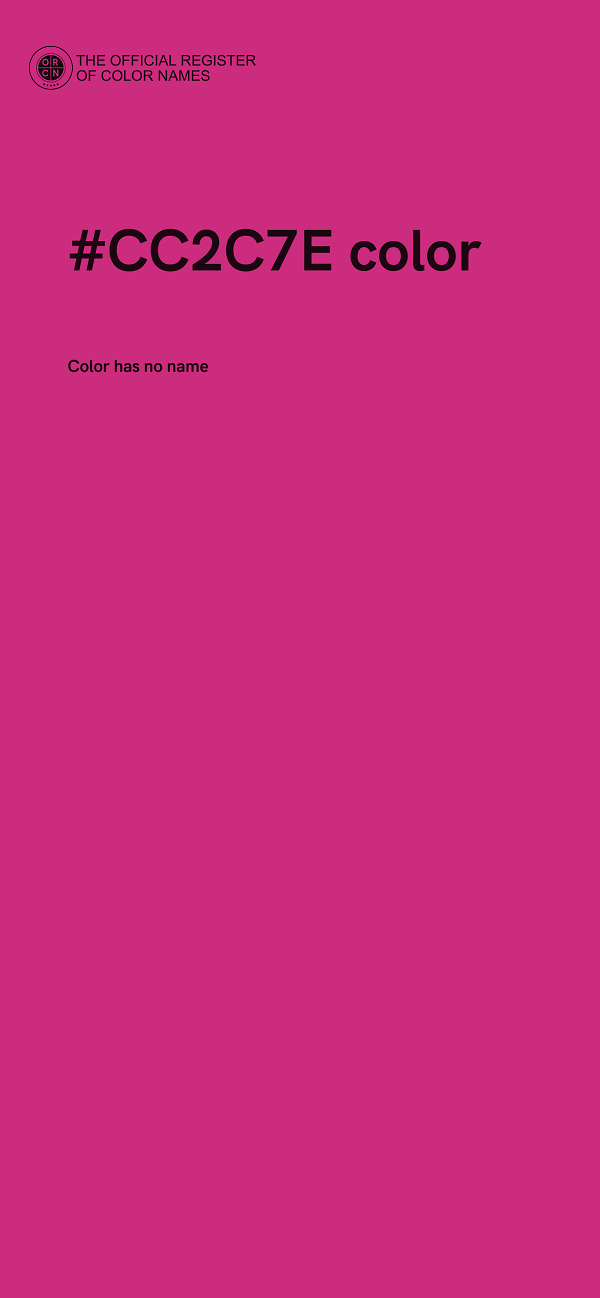 #CC2C7E color image