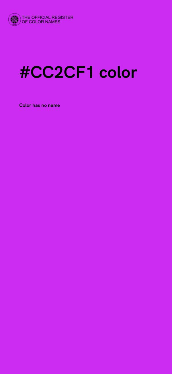 #CC2CF1 color image