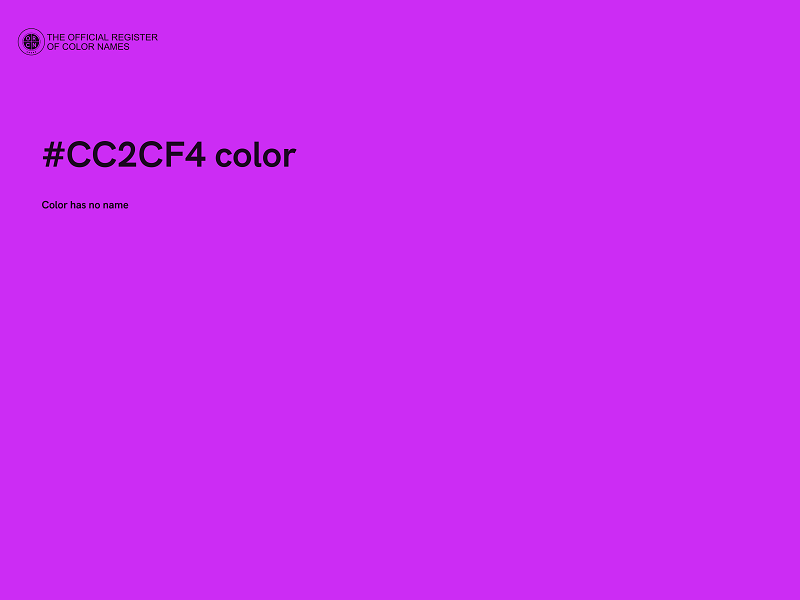 #CC2CF4 color image