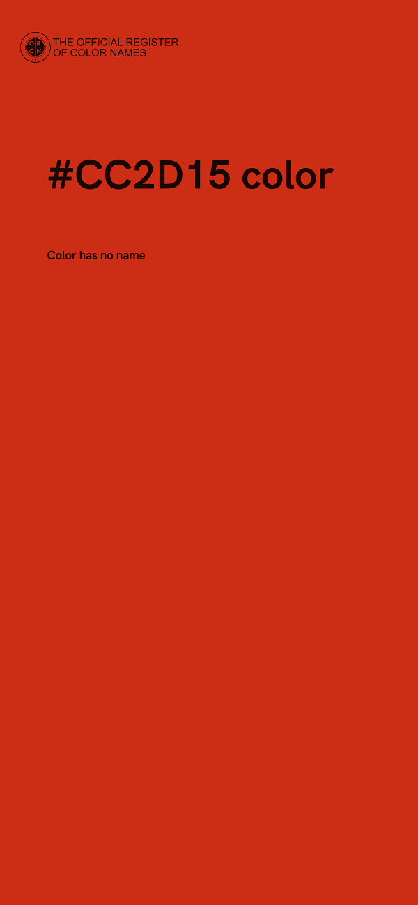 #CC2D15 color image