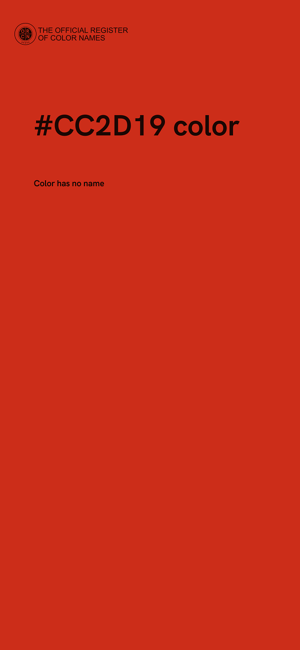 #CC2D19 color image