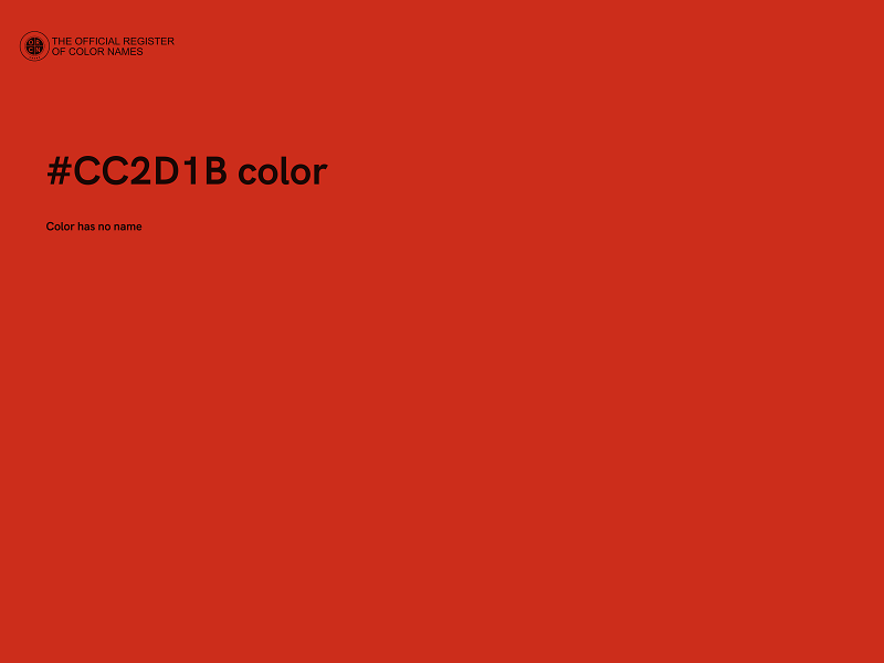 #CC2D1B color image