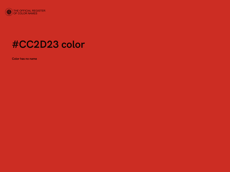 #CC2D23 color image