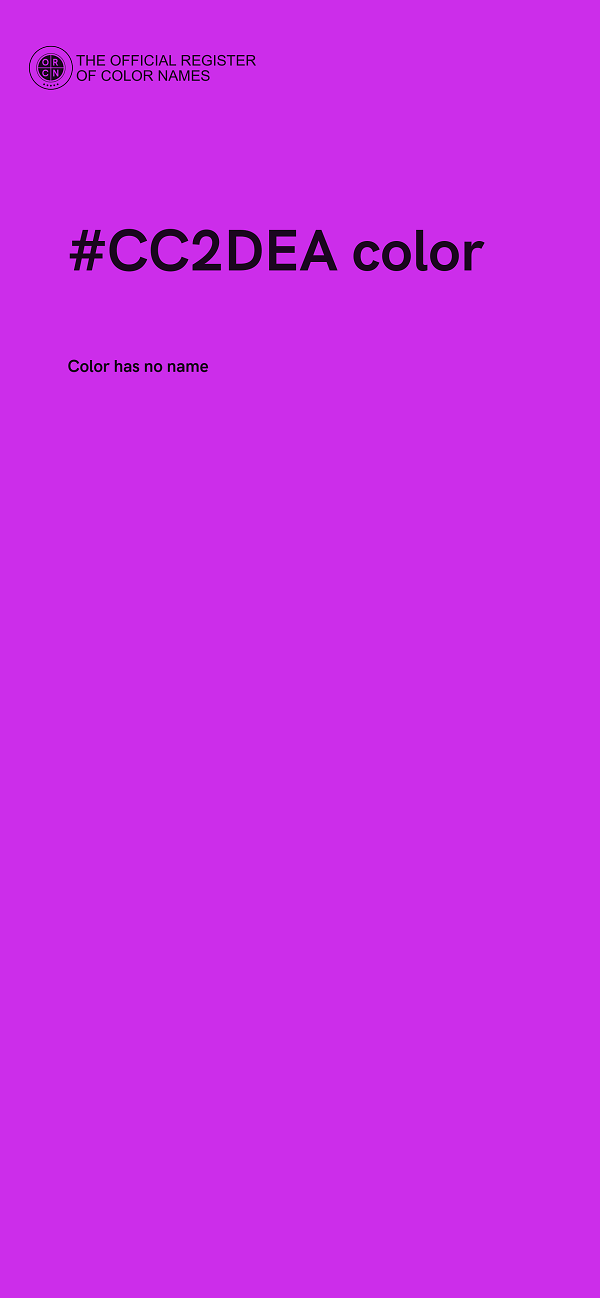 #CC2DEA color image