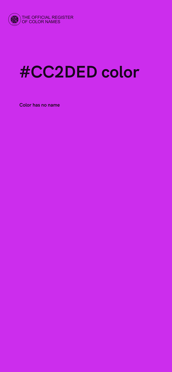 #CC2DED color image