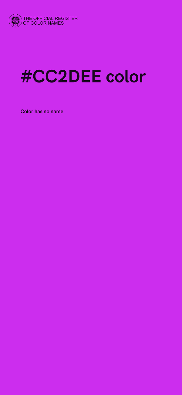 #CC2DEE color image