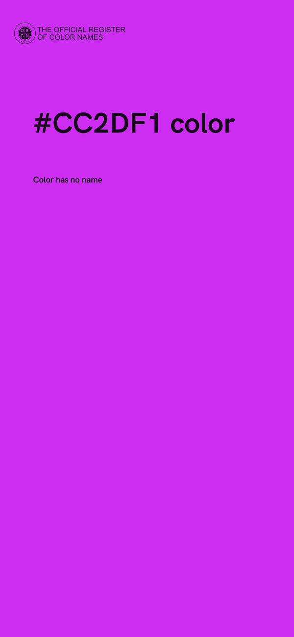 #CC2DF1 color image