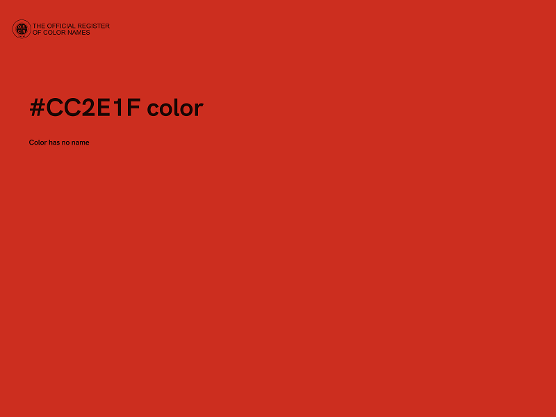 #CC2E1F color image