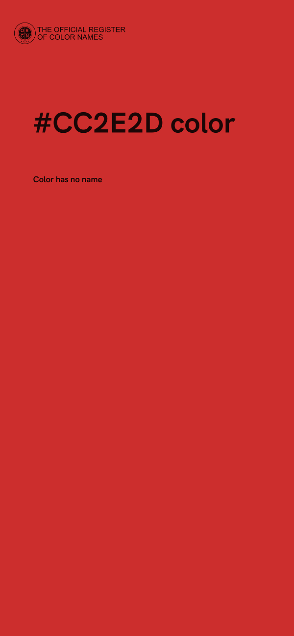 #CC2E2D color image