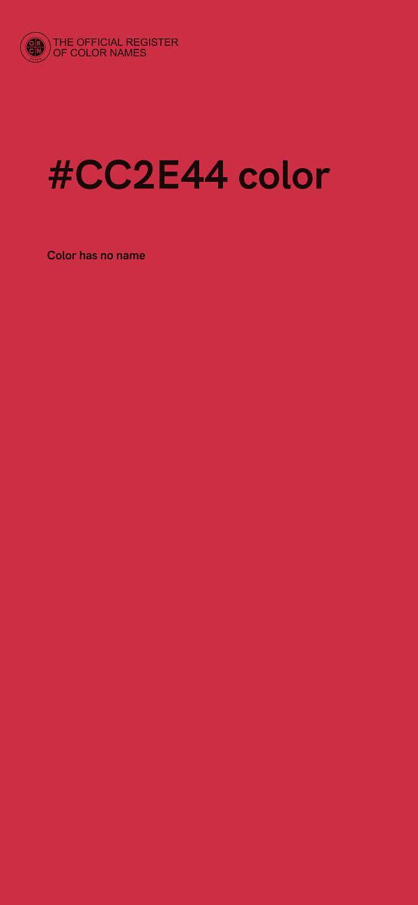 #CC2E44 color image