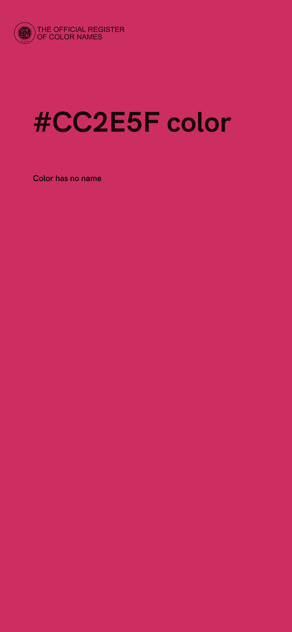 #CC2E5F color image