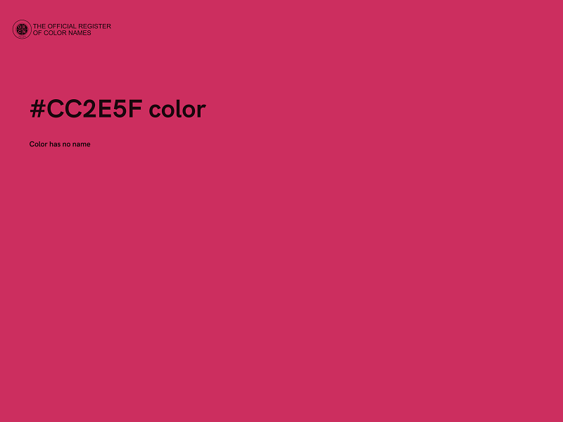 #CC2E5F color image