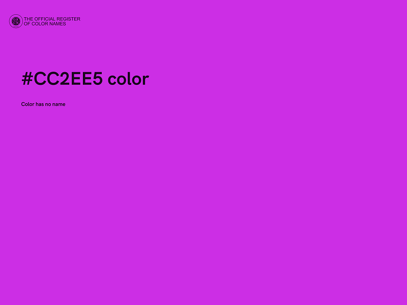 #CC2EE5 color image