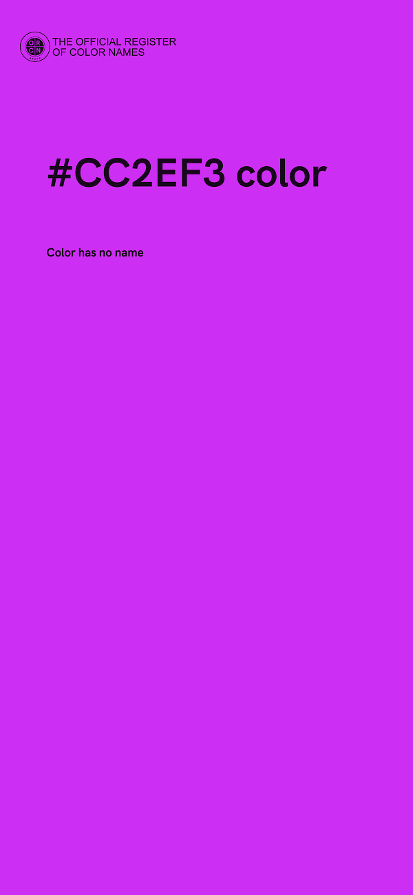 #CC2EF3 color image