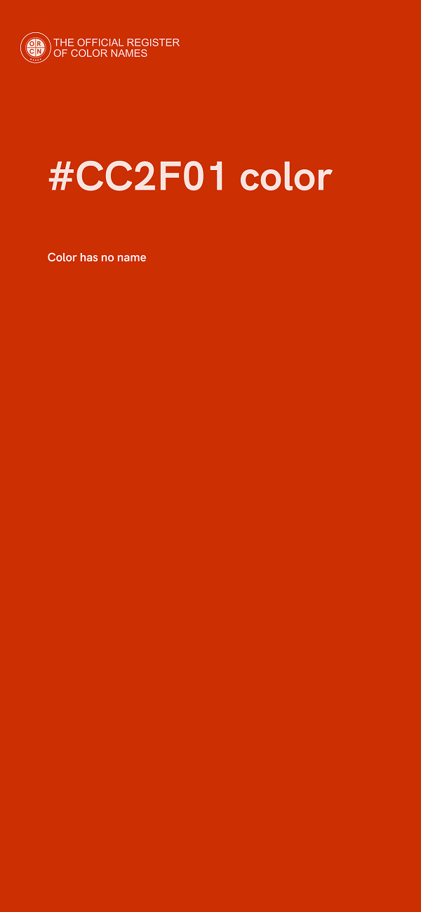 #CC2F01 color image