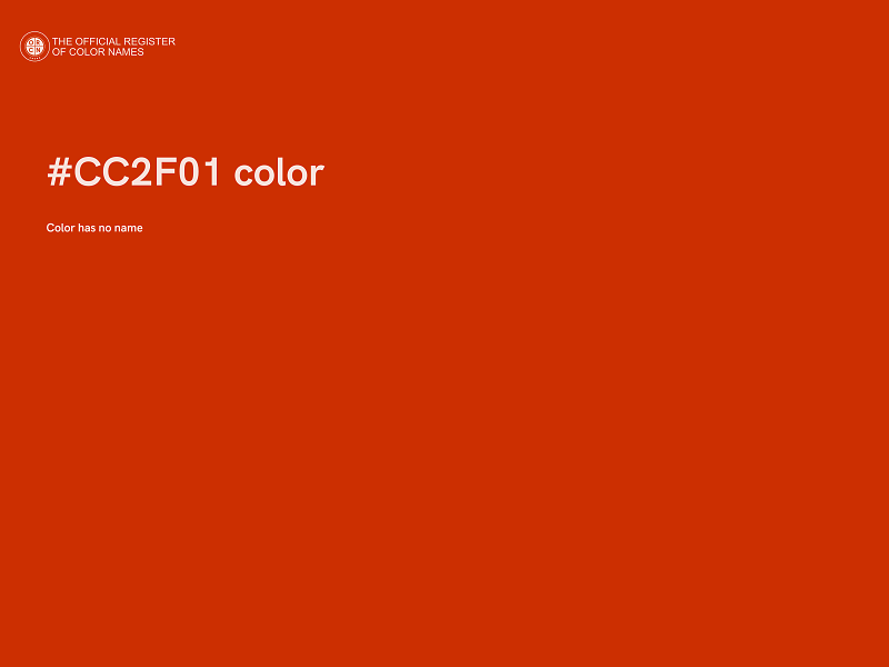 #CC2F01 color image