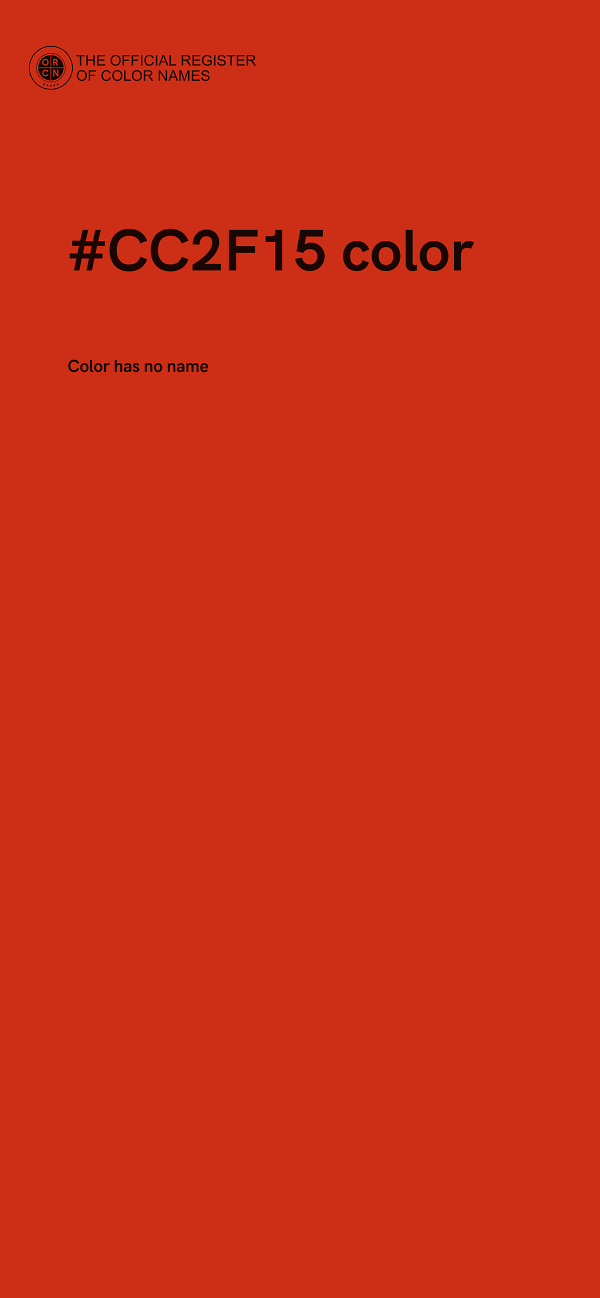 #CC2F15 color image