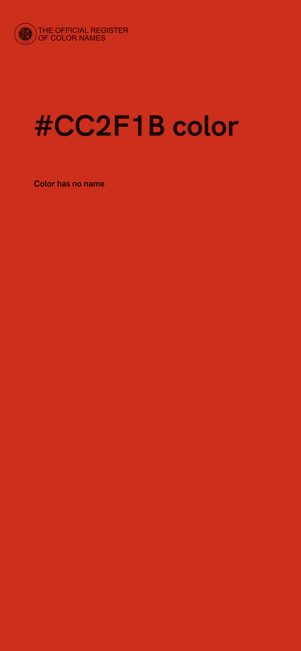 #CC2F1B color image