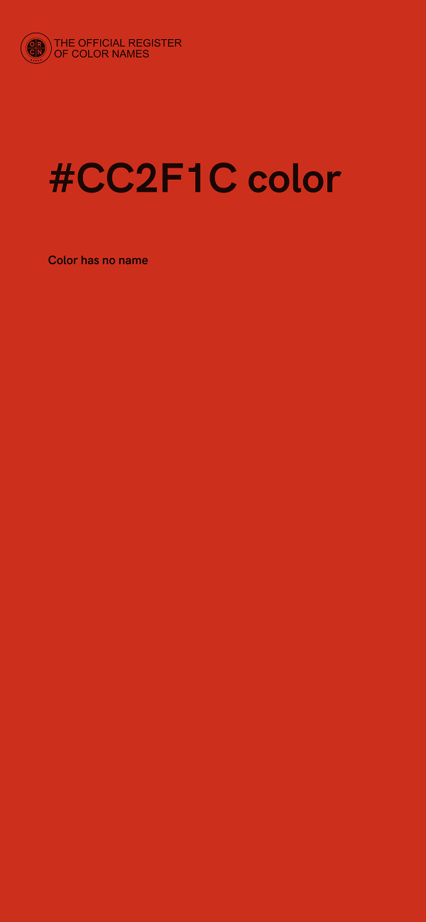 #CC2F1C color image