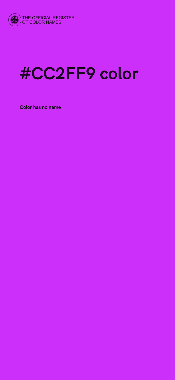 #CC2FF9 color image