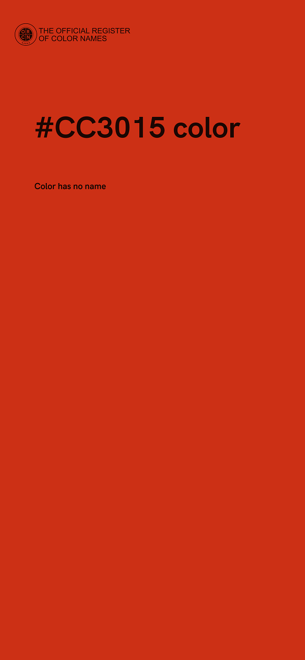 #CC3015 color image